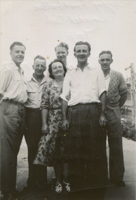 Photograph - Black and White Photograph, Fitzroy Footballers Cricket Club Members visit Daylesford, 1952, 1952