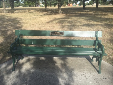 Photograph, Seat dedicated to the Memory of Vivian Bullwinkel, AO, MBE, ARRC, ED, FNM