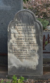 Marble headstone