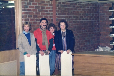 Photograph, Librarians at the E.J. Barker Library