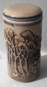 Ceramic, Lidded Container, c1988