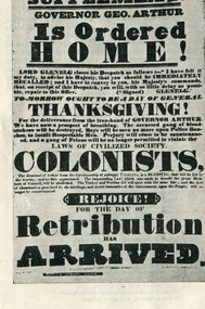 Photograph, Departure of Governor George Arthur