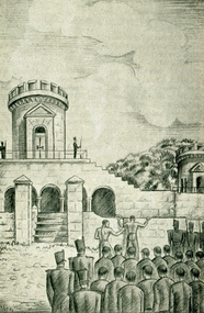 Photograph, Flogging a Prisoner at Port Arthur