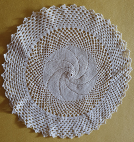 Photograph, Crocheted Doily