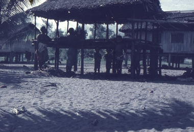 Slide, Dorothy Wickham, Community hut at Gona near Bune, Papua New Guinea, 1958