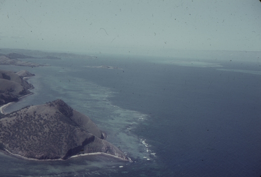 Aerial photograph leaving Port Moresby, Papua New Guinea