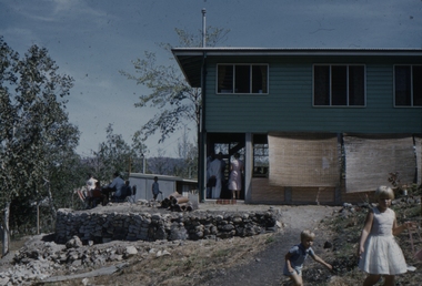The church services were held underneath the house at Boroko.