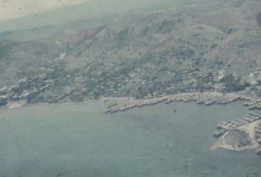 Hanuabada is a suburb of Port Moresby and is constructed largely of huts over the water in the harbour.