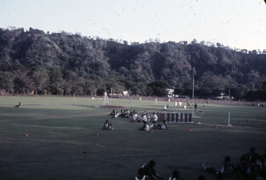 People involved in an athletics meeting, PNG