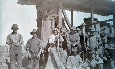 Photograph, Miners at Carisbrook