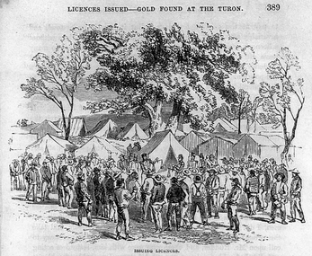 Gold diggers and tents