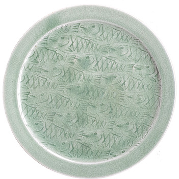 Celadon Platter with fish design