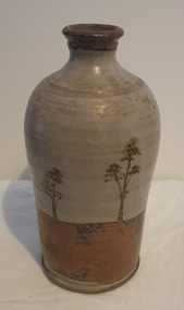 Photograph - Australian Studio Pottery, Ceramic Bottle by Maldon Pottery