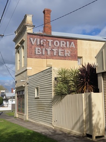 Photograph, Clare Gervasoni, Ballarat Building with Victoria Bitter Sign, 29/09/2021