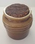 Ceramic vessel with cork lid