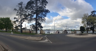 Boathouses on  Lake Wendouree, Ballarat
