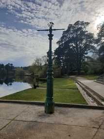 Photograph, Clare Gervasoni, Lamp Post at Lake Daylesford, 2020, 2020