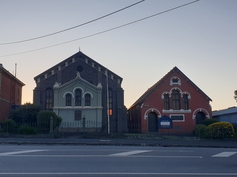 Two church buildings