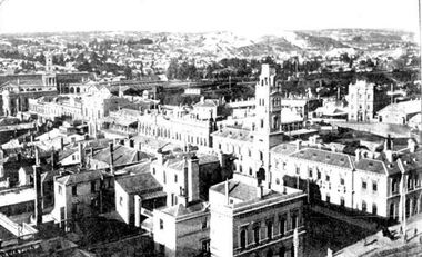 Photograph, Ballarat Looking North-east from the Town Hall Tower, 14/12/1895