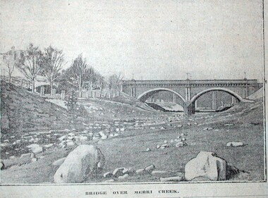 Bridge over the Merri Creek, c1914