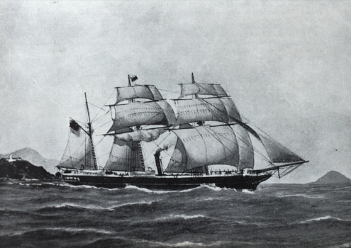 The sailing ship Chusan