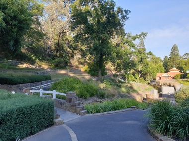 Photograph - Photograph - Colour, Looking Towards Locarno Spring and  the Pavilion at Hepburn Springs Reserve, 2020, 22/04/2019