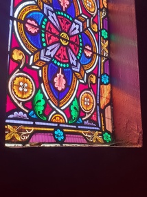 Photograph, Stained Glass in the Ballarat Uniting Church Hall. 2023