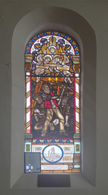 Photograph - Photgraph, Clare Gervasoni, Stained Glass Window in Carmel Welsh Church, Sebastopol, 05/10/2022