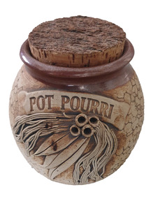 Ceramic - Ceramics, Ceramic Pot Pouri Canister by Wartook Pottery, c1990