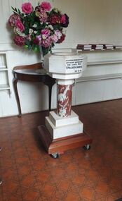 Photograph - Church, Clare Gervasoni, Daylesford Uniting Church Baptisimal Font, 2023, 04/03/2023