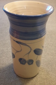 Ceramic - Artwork - Ceramics, Ken Tresize, Tall glazed vase by Bendigo Pottery, 03/1980