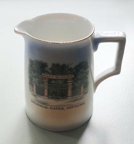Souvenir - China Jug, Memorial Gates Hepburn
