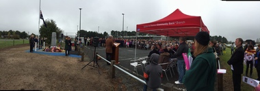 Photograph, Unveiling of the Bungaree War Memorial, 2015, 25/04/2015