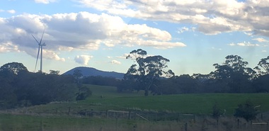 Photograph, Warrenheip from the train at Dunnstown, 20/08/2025