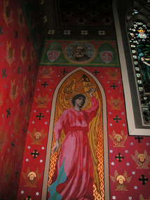Photograph - Image, Clare Gervasoni, Painting at St Peter's Catholic Church, Daylesford, 2015, 26/08/2015