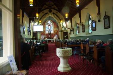 Photograph - Image, Clare Gervasoni, St Peter's Catholic Church Baptisimal Font, Daylesford, 2015, 26/08/2015