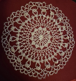Textile - Doily, Tatted Doiley