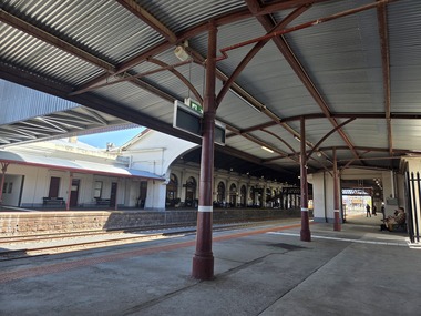 Photograph, View from Platform 2, Ballarat Railway Station, 2026, 14/10/2026