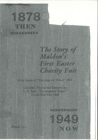 Book, The Story of Maldon's First Easter Charity Fair, 1949