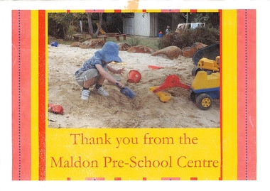 Document, Thankyou from Maldon Pre-School