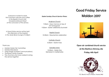 Program, Good Friday 2017