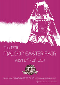 Program, Maldon Easter Fair Committee, Maldon Easter Fair 2014, 2014
