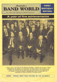 Newsletter, Australia's Band World April 1994