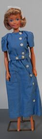 Education kit - Blue Nurse Uniform  on Miniature Doll - School 1(1950) to School 7 (1951) - Nursing through the Ages