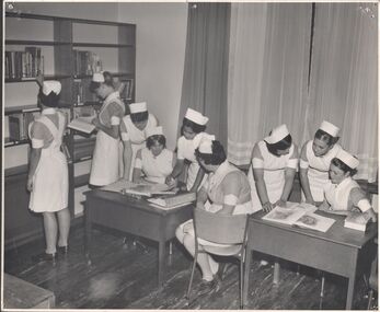 Photograph - School 70 - Library No 2  "Rust Room" - Students Studying