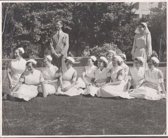 Photograph - 1953 - BBH Students on hospital Lawn