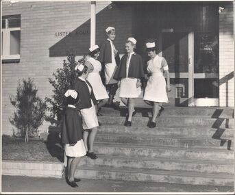 Photograph - School 70 - Lister House - Students at Front Entrance