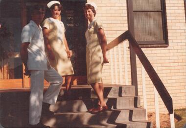 Photograph - Models of new Nurses Uniforms