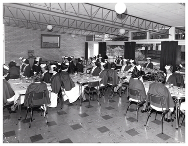 Photograph - Schools 54-59 in Dining room, 1962