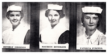 Photograph - Swn Hill Nurses 39 and 58, 1958-1961